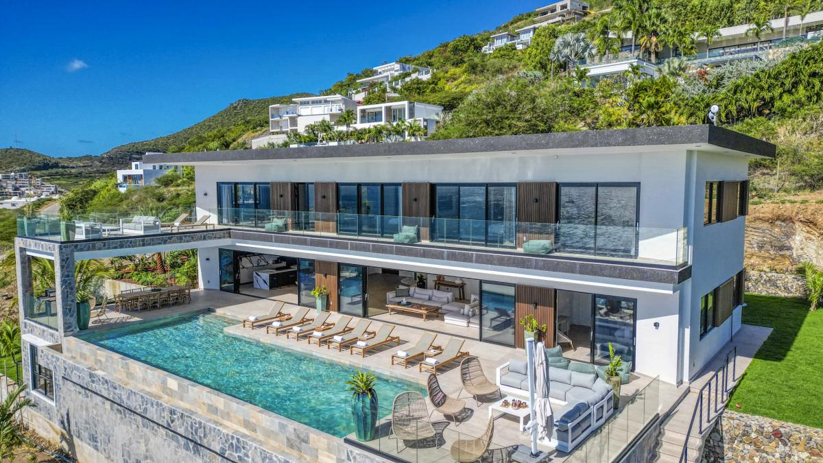 6_A louer villa 12 personnes Indigo Bay Saint Martin - Vue ensemble